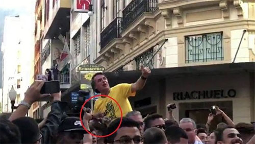 el candidato Jair Bolsonaro apuñalado en pleno acto electoral Candidato presidencial apuñalado en plena campaña electoral en Brasil